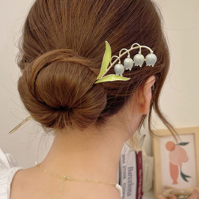Bellflower hair clip