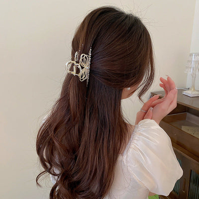 Bow Pearl Hair Clip