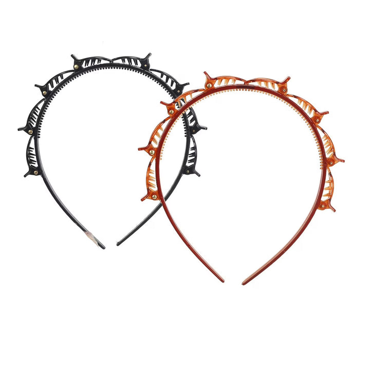 Hollow-out woven headband/bangs hair clip