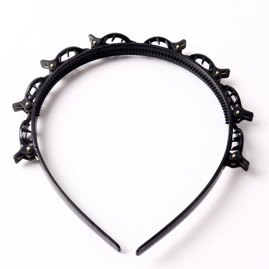 Hollow-out woven headband/bangs hair clip