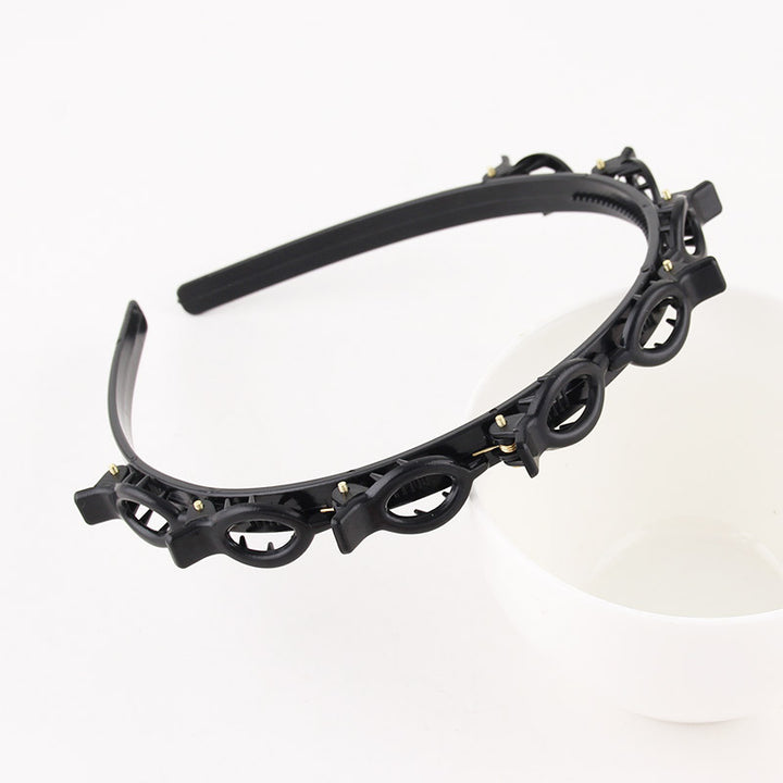 Hollow-out woven headband/bangs hair clip