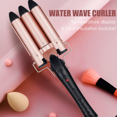 Three-tube ceramic curling iron