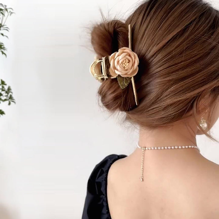 French Rose Hair Clip