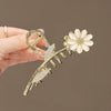 Opal Flower Diamond Hairpin