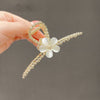 Cat's Eye Stone Flower Hair Clip