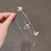 Crystal Butterfly Thin Hairband